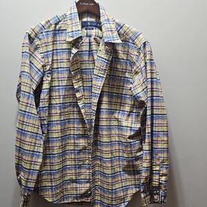 Ralph Lauren Yellow Plaid Classic Fit Shirt